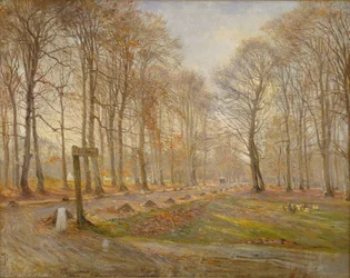 Late Autumn Day in the Jægersborg Deer Park, North of Copenhagen, 1886